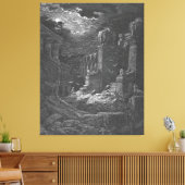 Gustave Doré - Rev 18 Babylon Has Fallen Canvas Afdruk (Insitu (Woonkamer))