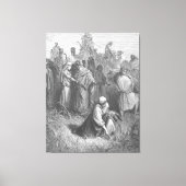 Gustave Doré - Ruth and Boaz Canvas Afdruk (Voorkant)