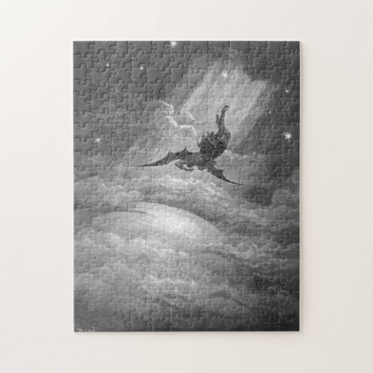 Gustave Dore satan uit het paradijs verliest John  Legpuzzel (Verticaal)
