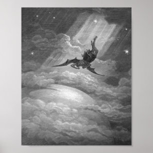 Gustave Dore satan uit het paradijs verliest John Poster
