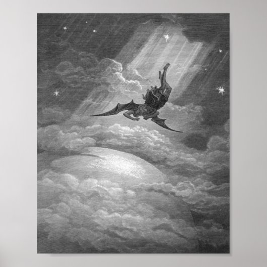 Gustave Dore satan uit het paradijs verliest John Poster (Voorkant)