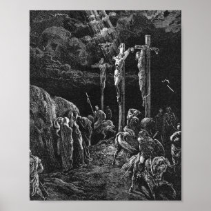 Gustave Dore the crucifixe from La Grande bijbel Poster