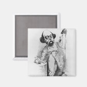 Gustave Flaubert die Madame Bovarium ontleent Magneet (Voorkant / Achterkant)