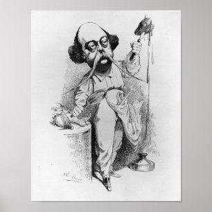 Gustave Flaubert die Madame Bovarium ontleent Poster