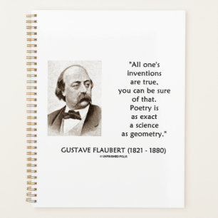 Gustave Flaubert vindt ware poëziewetenschap uit Planner