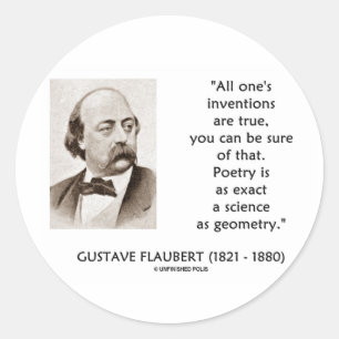 Gustave Flaubert vindt ware poëziewetenschap uit Ronde Sticker