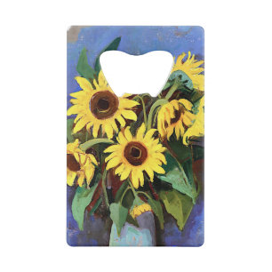 Gustave Loiseau Sunflower Aesthetische Afbeeldinge Kredietkaart Flessenopener
