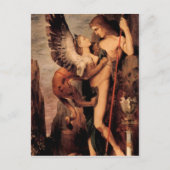 Gustave Moreau - Oedipus en de sphinx Briefkaart (Voorkant)