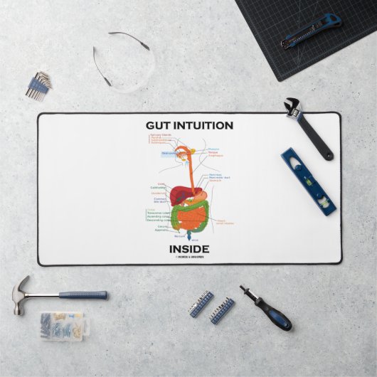 Gut Intuition Inside Digestive System Humor (Poste de travail)