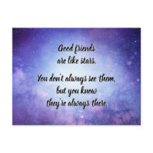 Gute Freunde sind wie Sterne