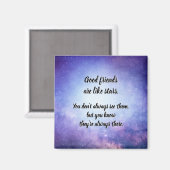 Gute Freunde sind wie Sterne Magneet (Voorkant / Achterkant)