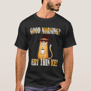 Guten Morgen Zeer Thin Ice Cream Morning Group Cat T-shirt