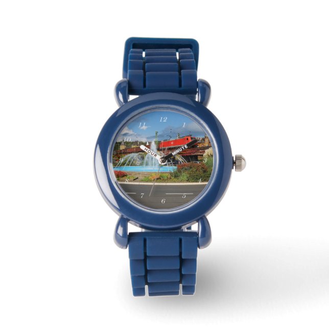 Güterzug in Linz am Rhein Horloge (Voorkant)