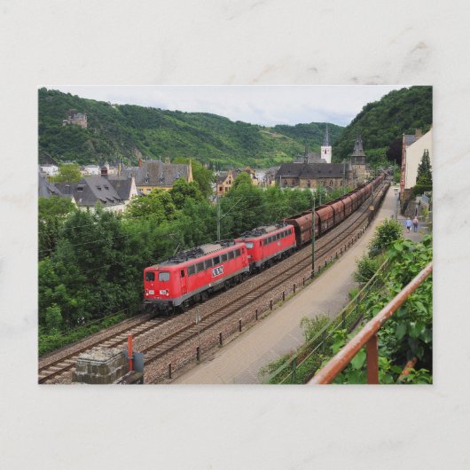 Güterzug in St. Goar Briefkaart (Voorkant)