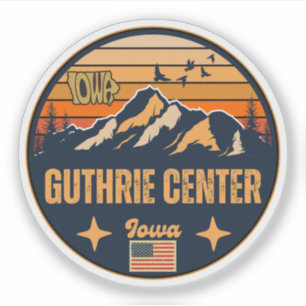 Guthrie Center, Iowa Ia, Verenigde Staten Sticker