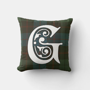 Guthrie Clan Tartan Monogram Kussen