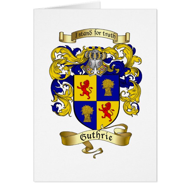 Guthrie Coat of Arms (Voorkant)