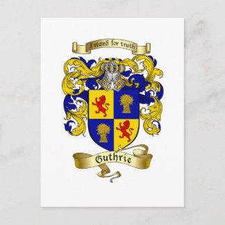 Guthrie Coat of Arms Briefkaart