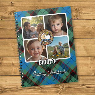 Guthrie familiefotocollage notitieboek
