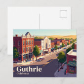 Guthrie, Oklahoma, VS Briefkaart (Voorkant / Achterkant)