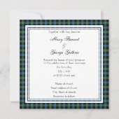Guthrie Scottish Mariage Carré Invitation (Devant)