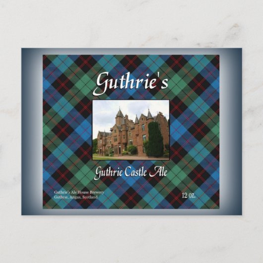 Guthrie's Guthrie Castle Ale Briefkaart (Voorkant)