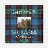 Guthrie's Old Guthrie Castle Coffee Co. Magnet Magneet (Voorkant)