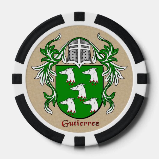 Gutierrez Heraldic Arms Poker Chips (Voorkant)