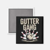 Gutter Gang Bowling 1 Magneet (Voorkant / Achterkant)