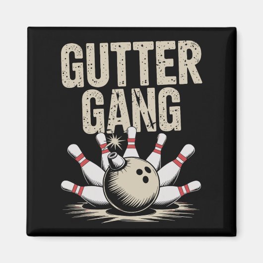 Gutter Gang Bowling 1 Magneet (Voorkant)