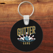 Gutter Gang Bowling Funny Bowler 1 Sleutelhanger (Voorkant)