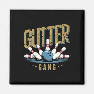 Gutter Gang Bowling Grappige Bowler 1 Magneet