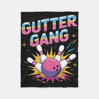 Gutter Gang T-shirt Grappige Bowling Shirts Gutter Fleece Deken