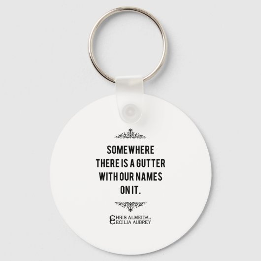 Gutter Quote Sleutelhanger (Voorkant)