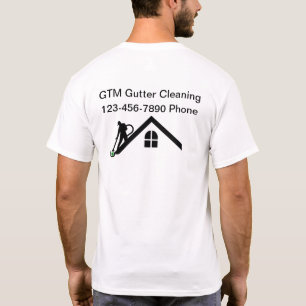 Gutter schoonmaakploeg Zakelijke Logo Werk Shirten T-shirt