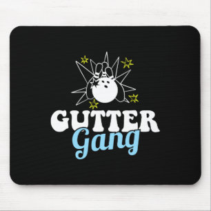 Gutterbende Grappig Bowling Team Club Coach Bowler Muismat