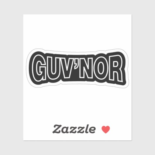 GUV'NOR STICKER (Vel)