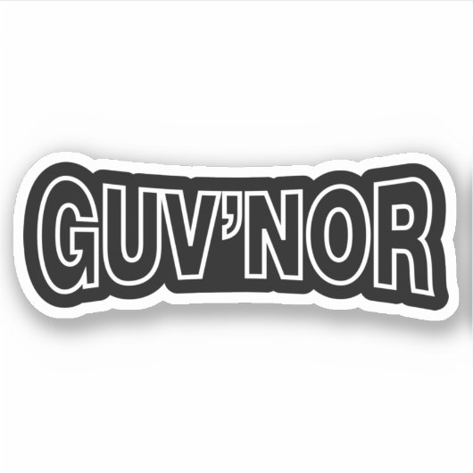GUV'NOR STICKER (Voorkant)