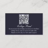 Guy Afstudeerder Moderne QR-code Informatiekaartje (Voorkant)