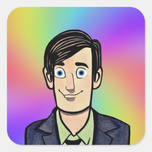 Guy Classic Round Sticker (Voorkant)