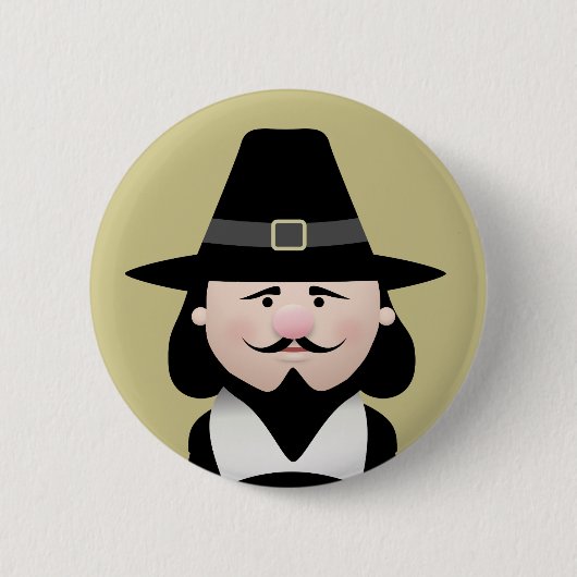 Guy Fawkes Ronde Button 5,7 Cm (Voorkant)