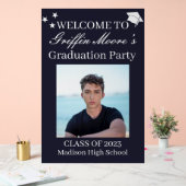 Guy Grad Modern Graduate Custom Photo Affiche de b (Mariage)