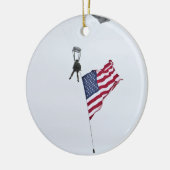 Guy Ornament, militair parachute Keramisch Ornament (Links)
