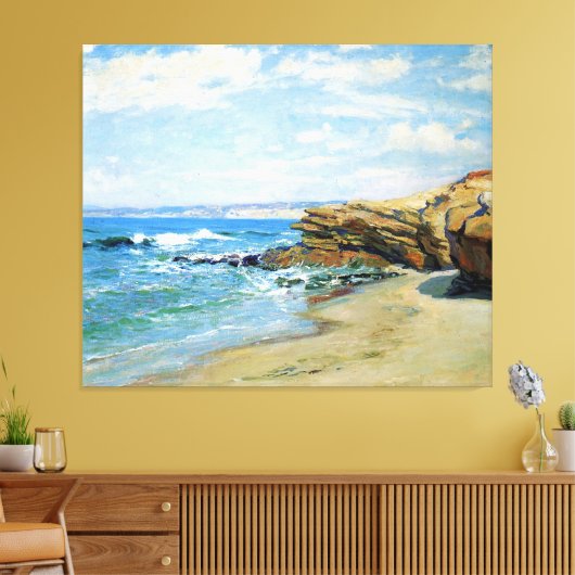 Guy Roos La Jolla Beach Canvas Afdruk (Insitu (Woonkamer))
