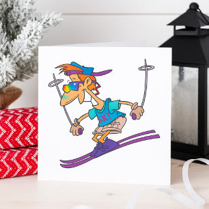 Guy Skiing Invitations