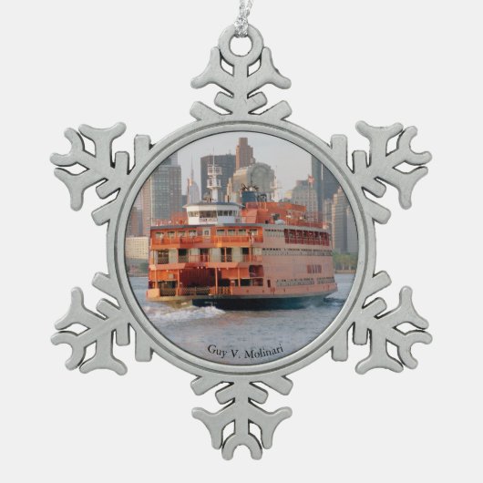 Guy V. Molinari ball of snowflake ornament (Voorkant)