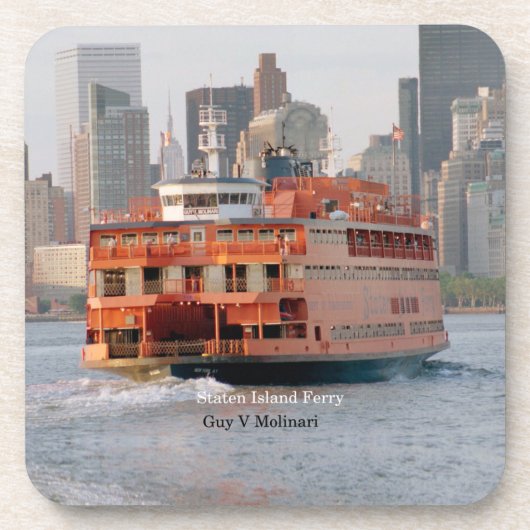 Guy V. Molinari set van 6 plastic onderzetters (Voorkant)