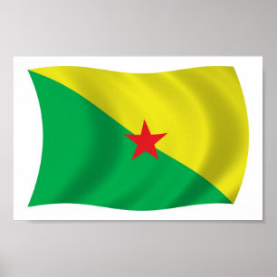 Guyaanse Bevrijdingsvlag Poster Print