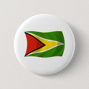 Guyaanse Vlag Knop Ronde Button 5,7 Cm