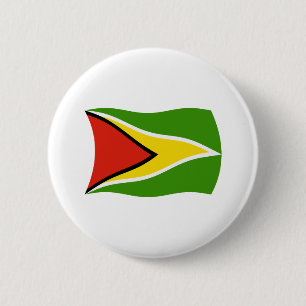 Guyaanse Vlag Knop Ronde Button 5,7 Cm